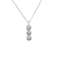 Collana Promesse Donna Amore in Oro bianco Diamante 0.36 Ct CTRYF/036 - CTRYF/036